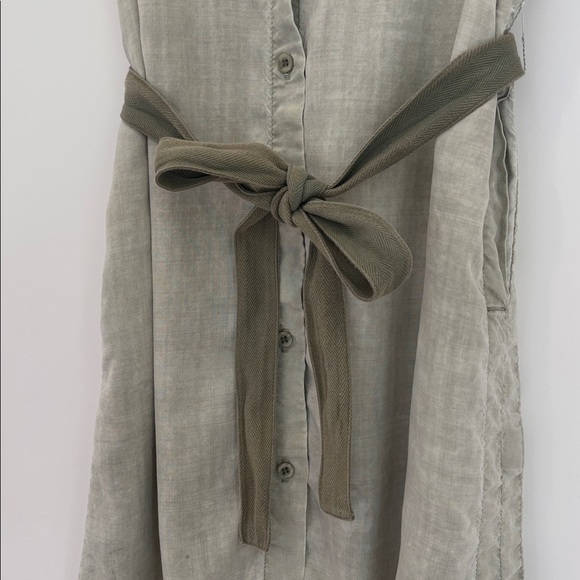 Anthropologie Cloth & Stone Utility Shirtdress in Green - Picture 5 of 10
